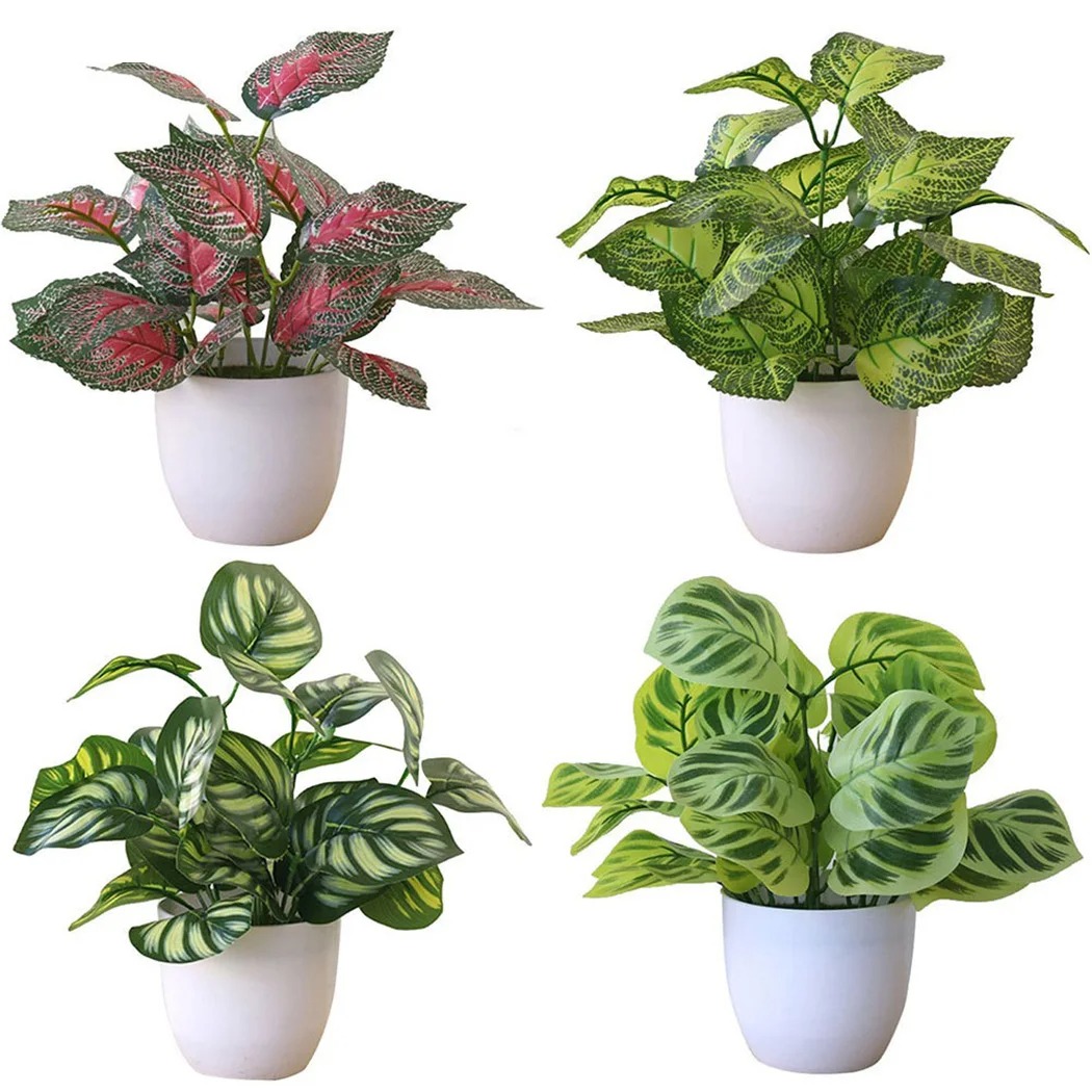 Snake Plant - 1PC Artificial Foliage Plant Pot Bonsai