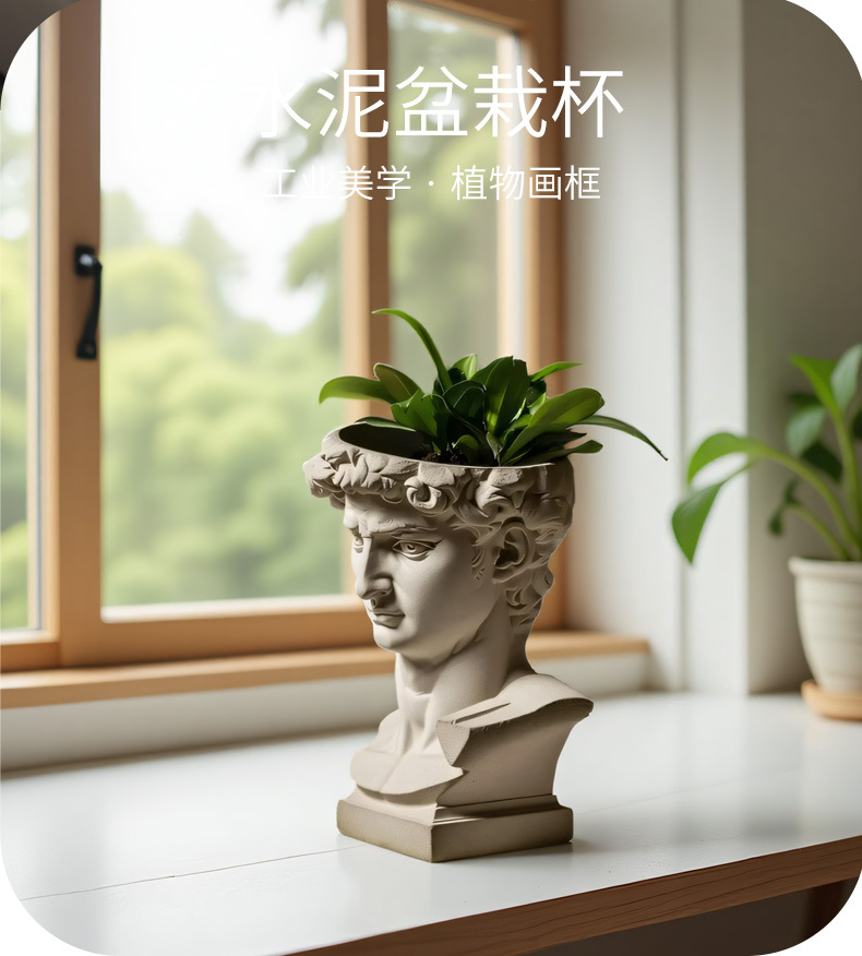 David Head Silicone Planter Mo - đánh giá và giá Succulent Set