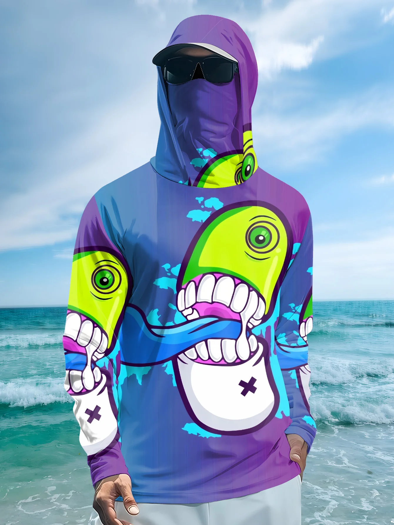 Men Cartoon Monster Graffiti F - đánh giá và giá Monstera
