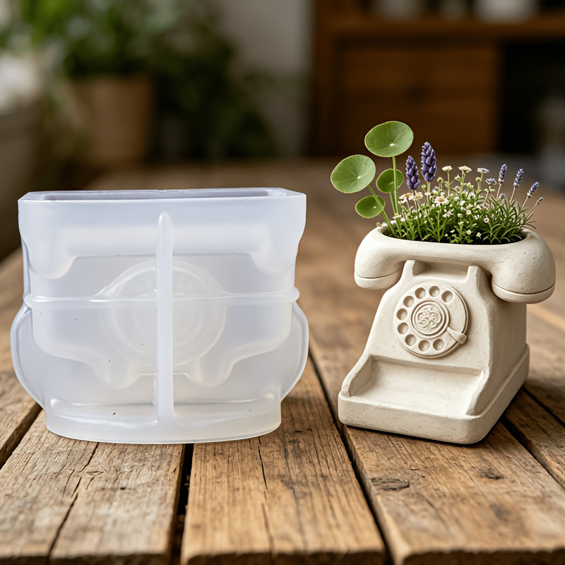 3D Vintage Rotary Telephone Su - đánh giá và giá Succulent Set