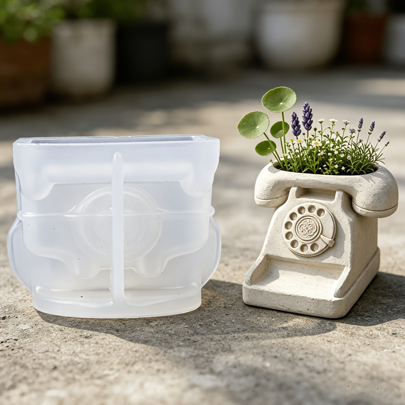 3D Vintage Rotary Telephone Su - đánh giá và giá Succulent Set