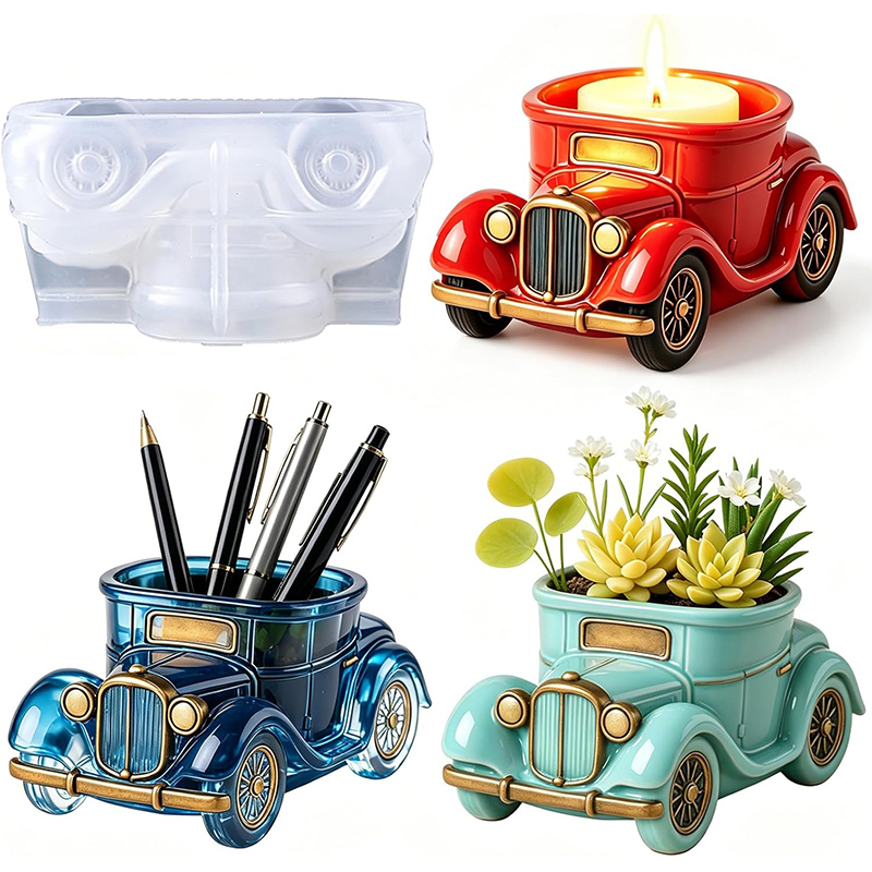 3D Vintage Bus Car Succulent P - đánh giá và giá Succulent Set