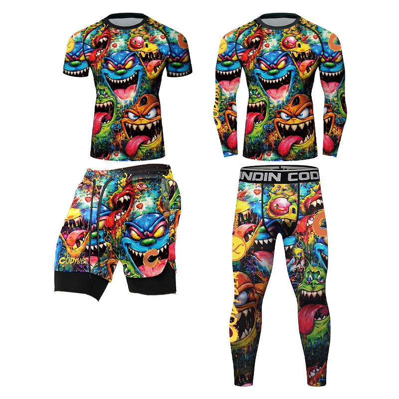 3D Colorful Monster Graffiti M - đánh giá và giá Monstera