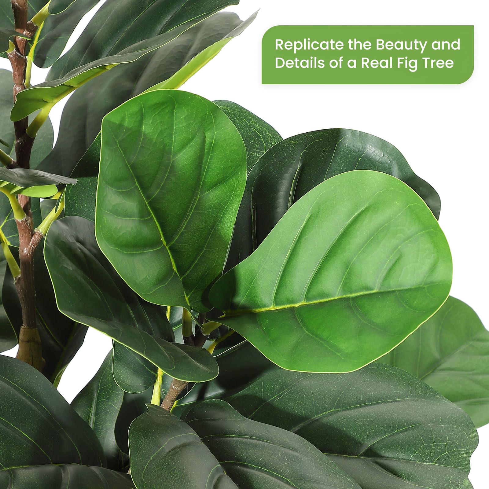 Faux Fiddle Leaf Fig Tree 5/6/ - đánh giá và giá Fiddle Leaf Fig