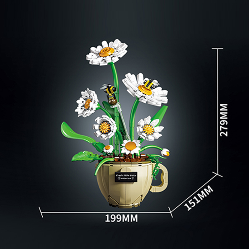 MOC Coffee Cup Flower Building - đánh giá và giá Terracotta Pot