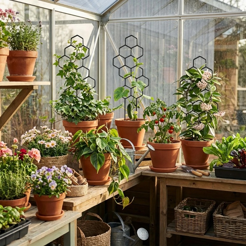 2/4pcs Plant Support Fixed Fra - đánh giá và giá Terracotta Pot
