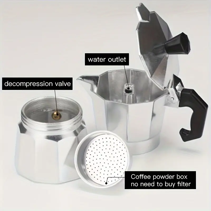Classic Aluminum Moka Pot 50-3 - đánh giá và giá Pothos