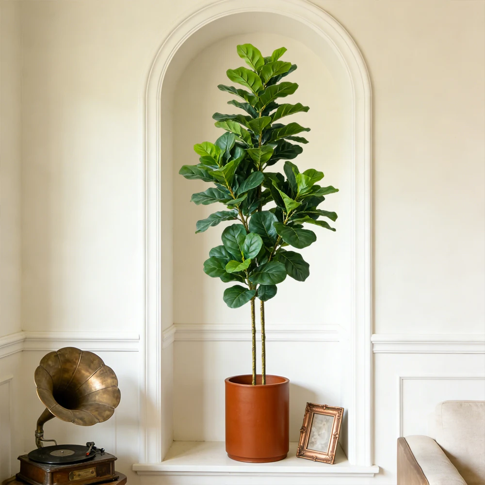 64/122cm Artificial Fiddle Fig - đánh giá và giá Fiddle Leaf Fig