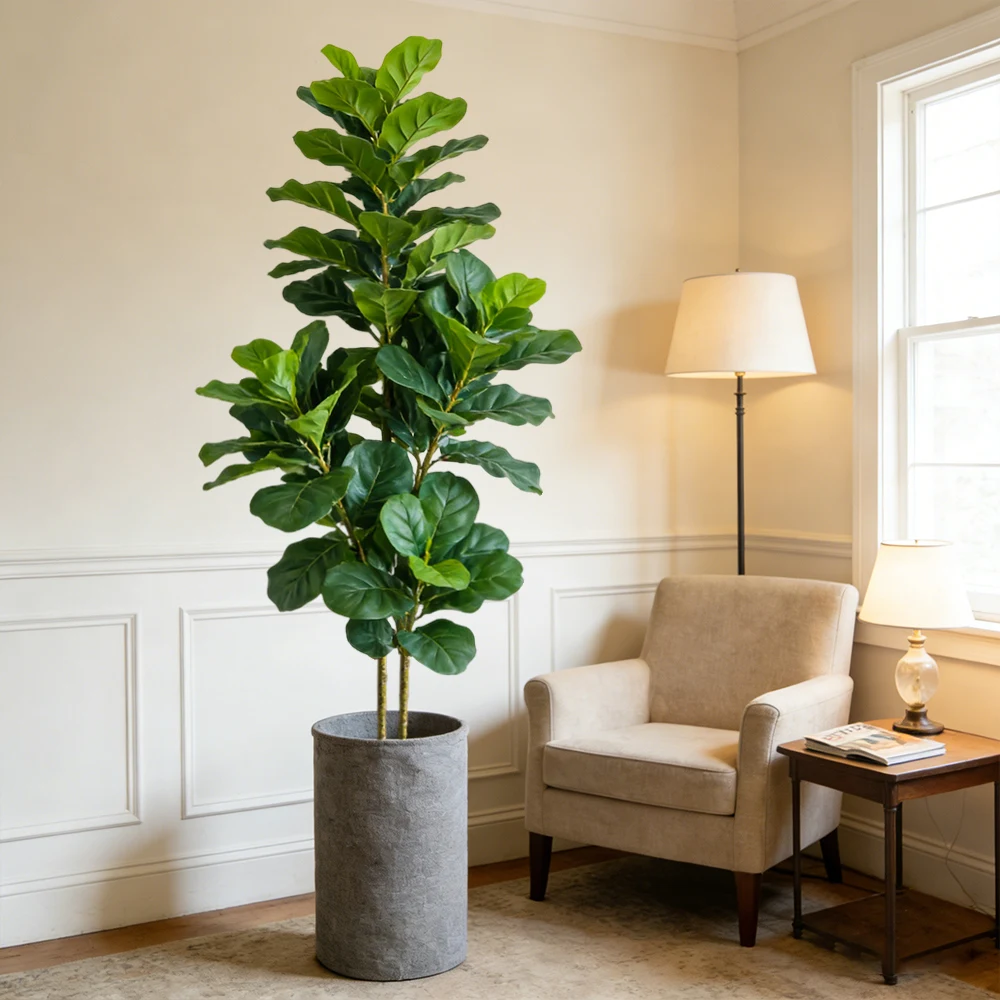 64/122cm Artificial Fiddle Fig - đánh giá và giá Fiddle Leaf Fig