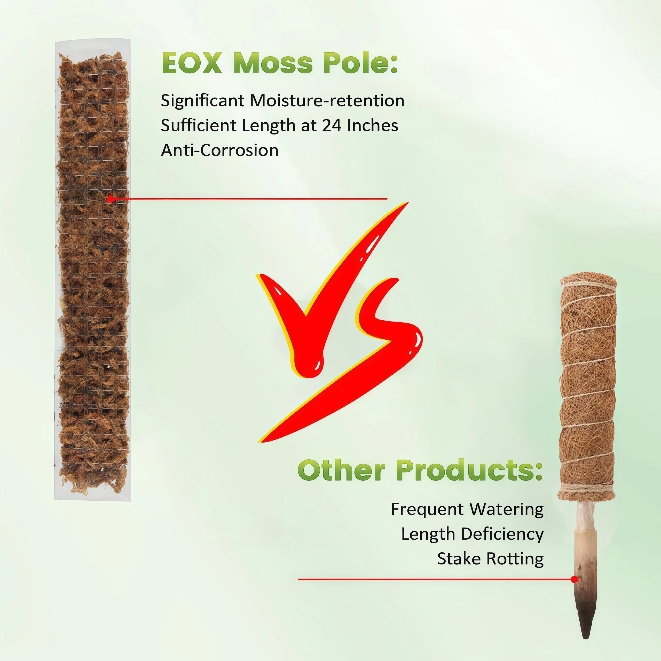 Plastic Moss Pole Plant Stand  - đánh giá và giá Plant Support Stake