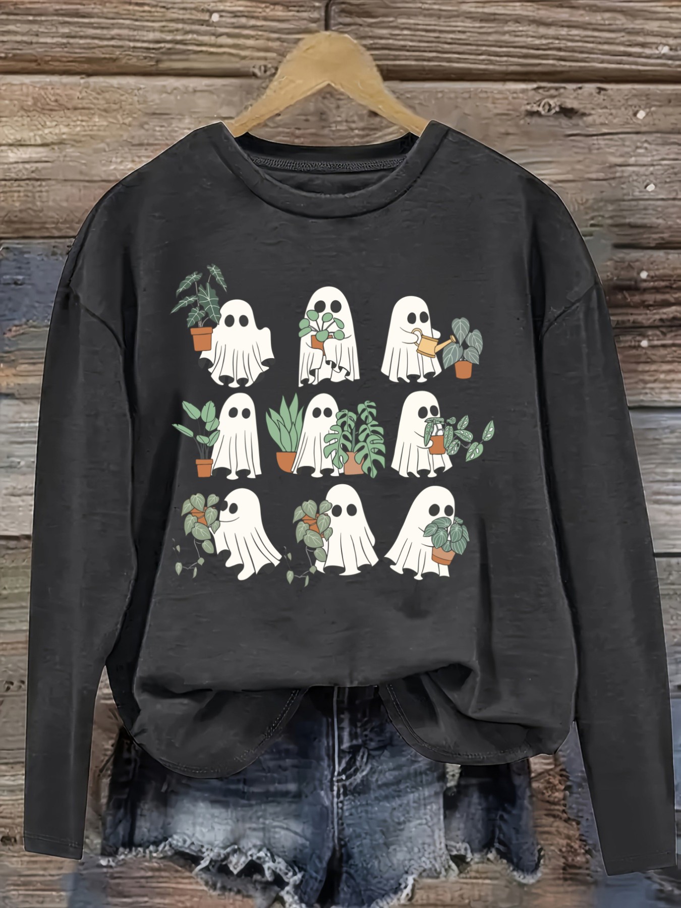 Women's Casual Long Sleeve Cre - đánh giá và giá Plant Pot