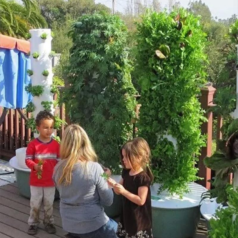 Vertical Hydroponic Grow Tower - đánh giá và giá Pothos